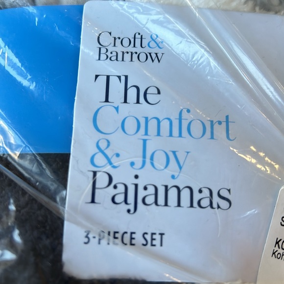 Croft & Barrow 3 pc Pajama Set - Medium - New 🛍️ - Picture 3 of 5